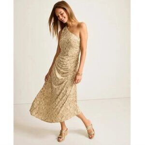 Tommy Bahama Playa Python Maxi Ladies Dress sz Large NWT  Carmela Travertine